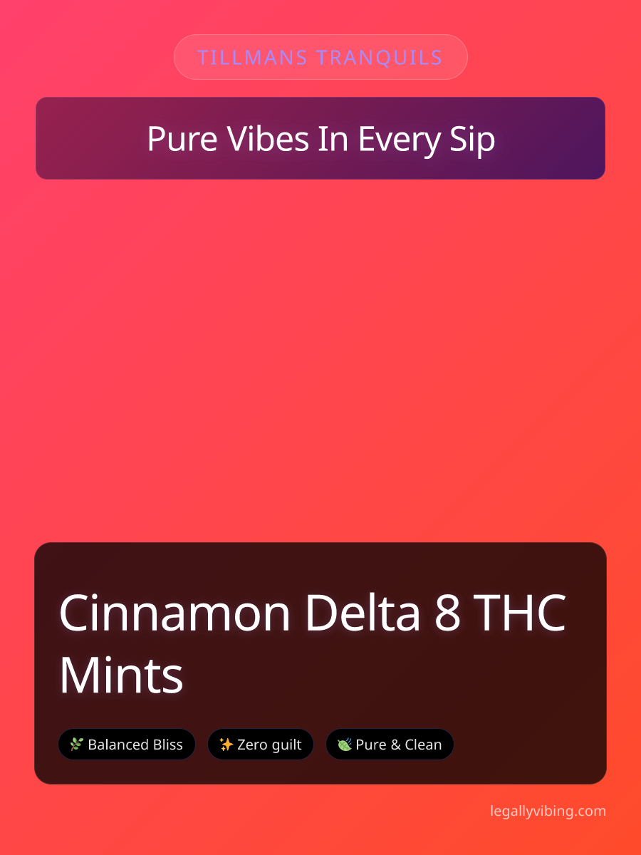 Cinnamon Delta 8 THC Mints by Tillmans Tranquils